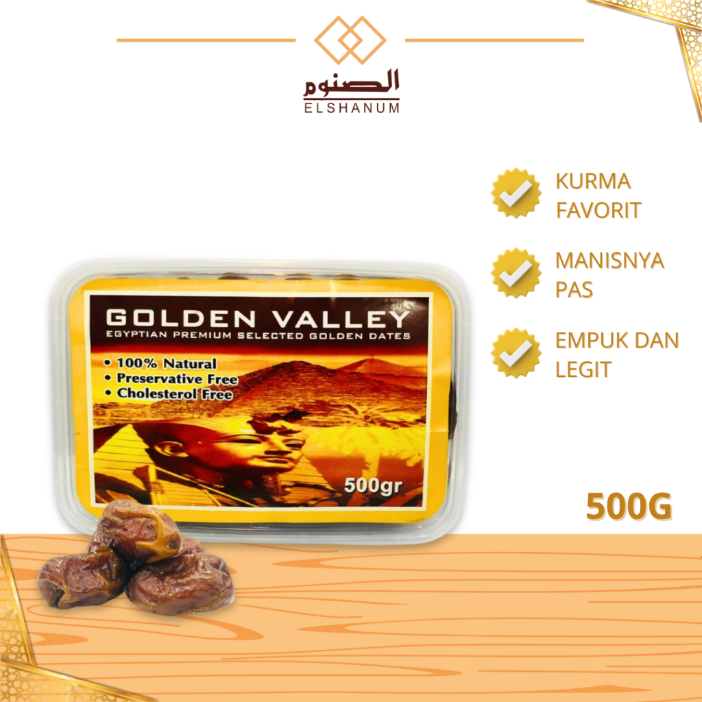 

Kurma Golden Valley 1 kg / Kurma Golden Valley 500 Gram / Kurma Mesir Madu Premium / Shabani.Store