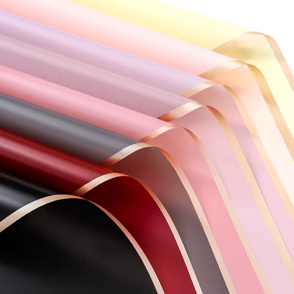 

Kertas Cellophone Lis Gold Emas Flower Wrapping Paper Kertas Buket Bunga