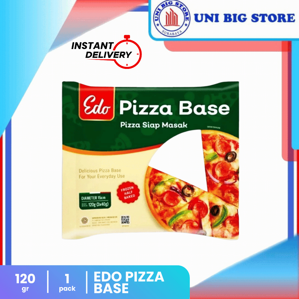 

EDO Pizza Base 120 gr Roti Pizza Siap Masak Dough Frozen