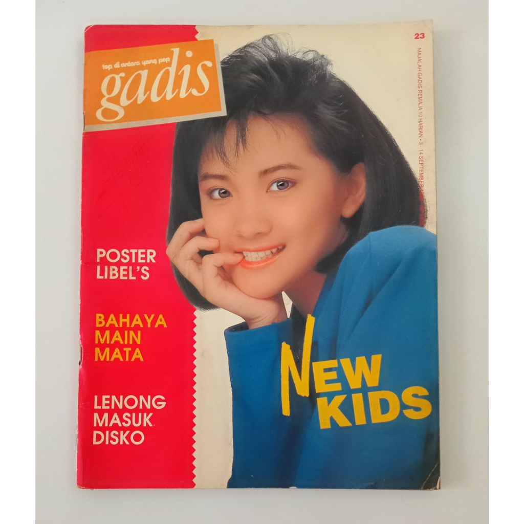 Majalah Gadis Tahun 1990 Cover Cantik Desi Carolina Koloway (Finalis Gadsam'90)