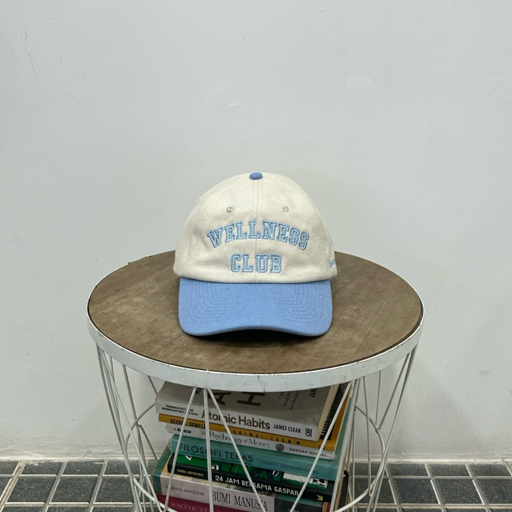 SPORTY AND RICH WELLNESS CLUB WOOL CAP WHITE