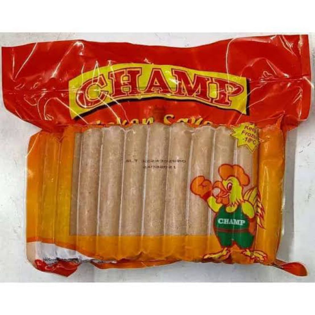 

Sosis Champ Ayam 1kg Isi 40