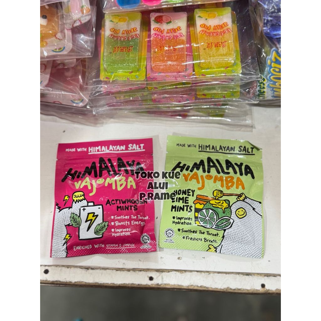 

Permen Himalaya Vajomba - Actiwhoosh Mints atau Honey Lemon Mints