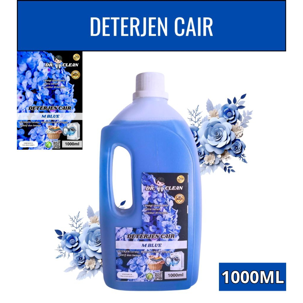 DETERJEN CAIR DR CLEAN 1 Liter BOTOL GAGANG