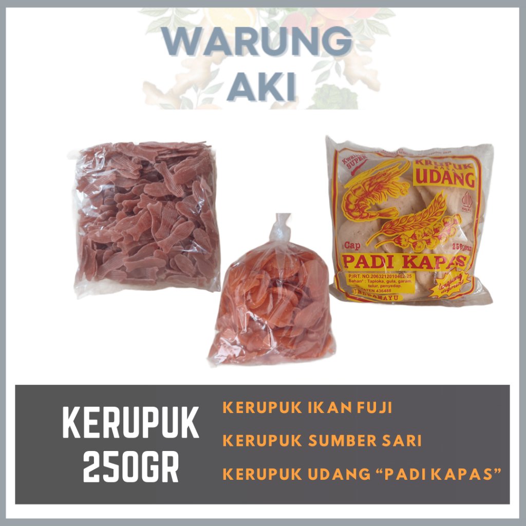 

Kerupuk ikan "Fuji | Kerupuk "Sumber Sari" | Kerupuk Udang "Padi Kapas