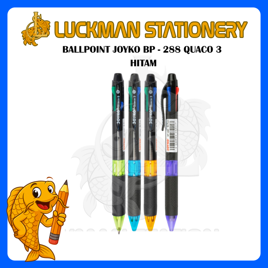 

LUCKMAN STATIONERY - BALLPOINT JOYKO BP - 288 QUACO 3 (PCS)
