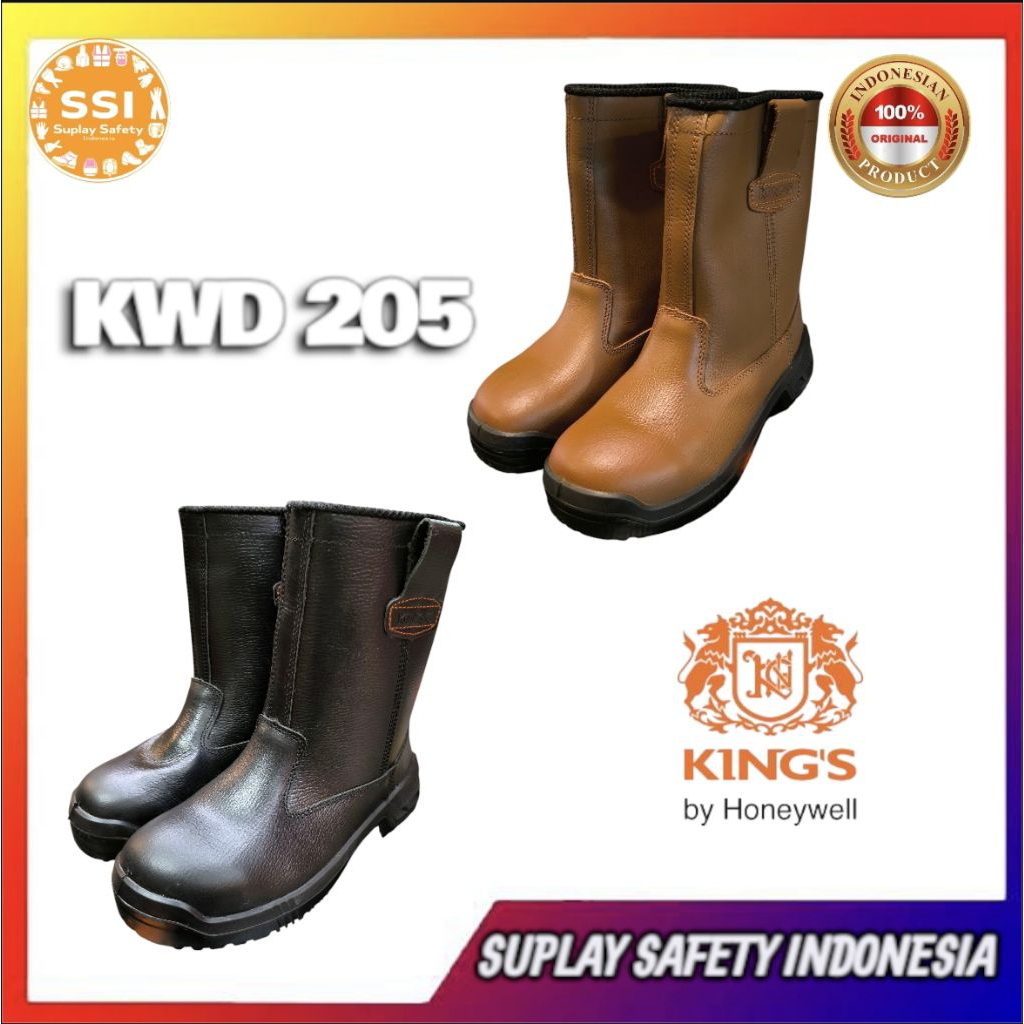 SEPATU SAFETY MERK KING'S BY HONEYWELL TYPE KWD 205X & 205CX - KWD 205 X - KWD 205 CX - SEPATU KERJA