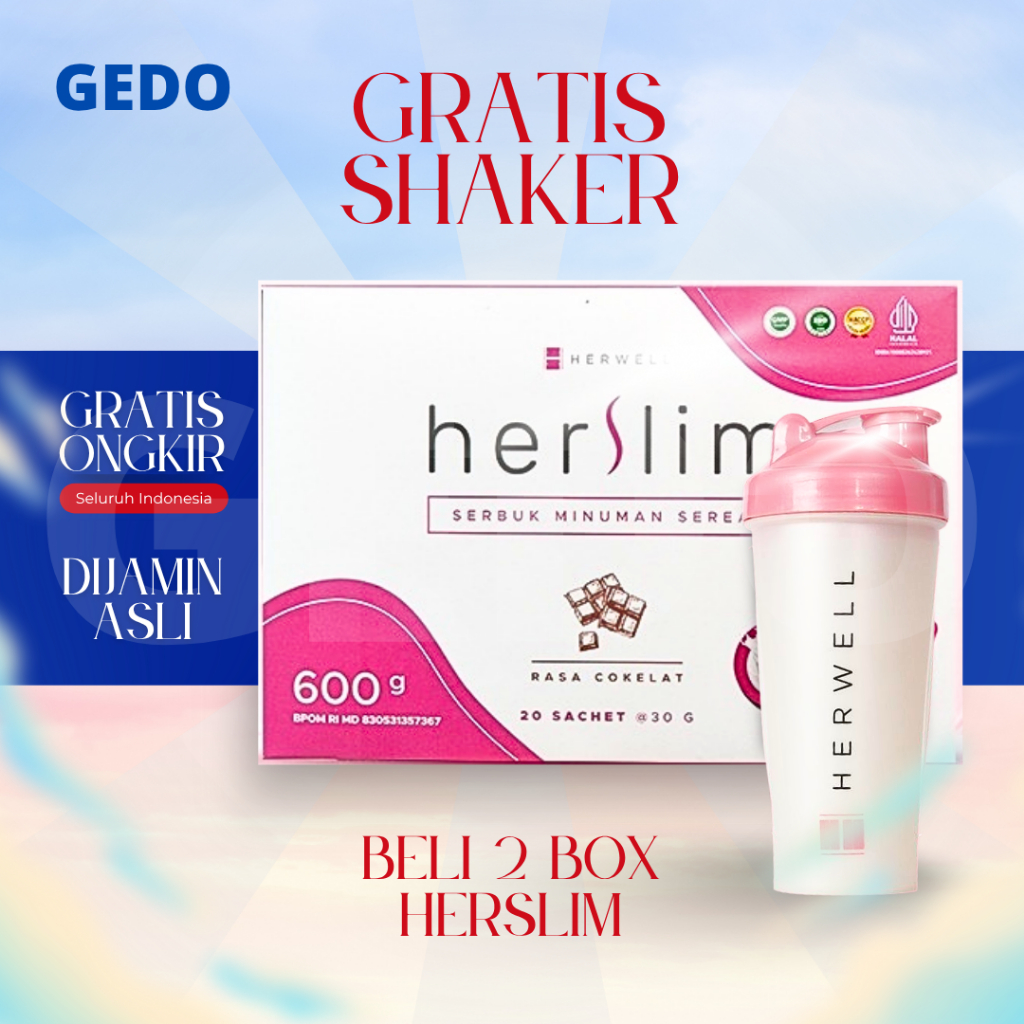 Herslim Official Herwell Susu Diet Bonus Shaker