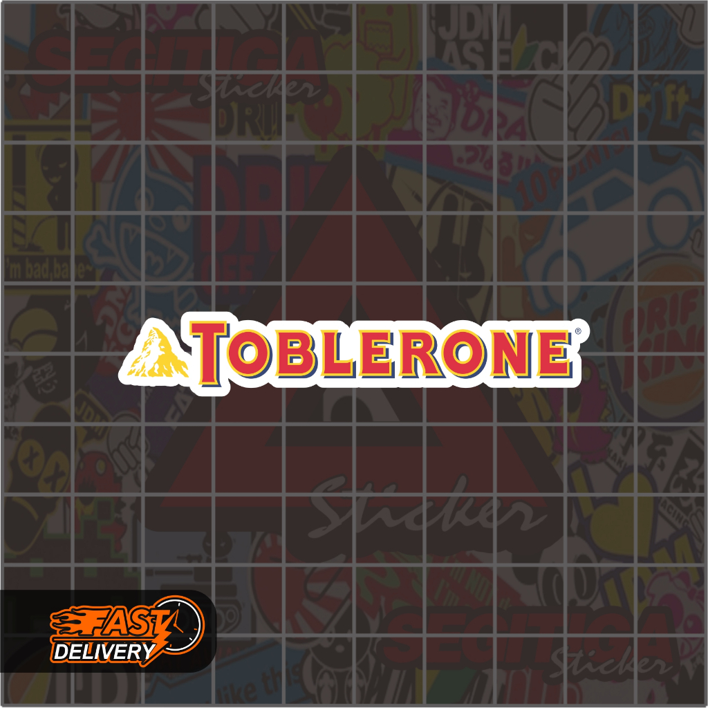 

Sticker Toblerone Ukuran 10 x 1.8 Cm