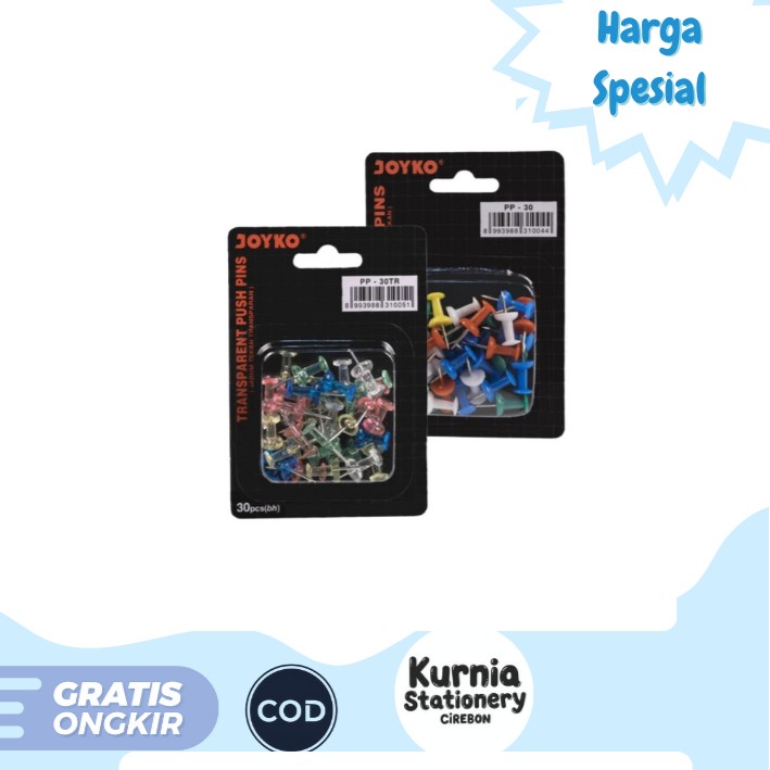 

Joyko Push Pin / Jarum Tekan PN-30 & PP-30TR