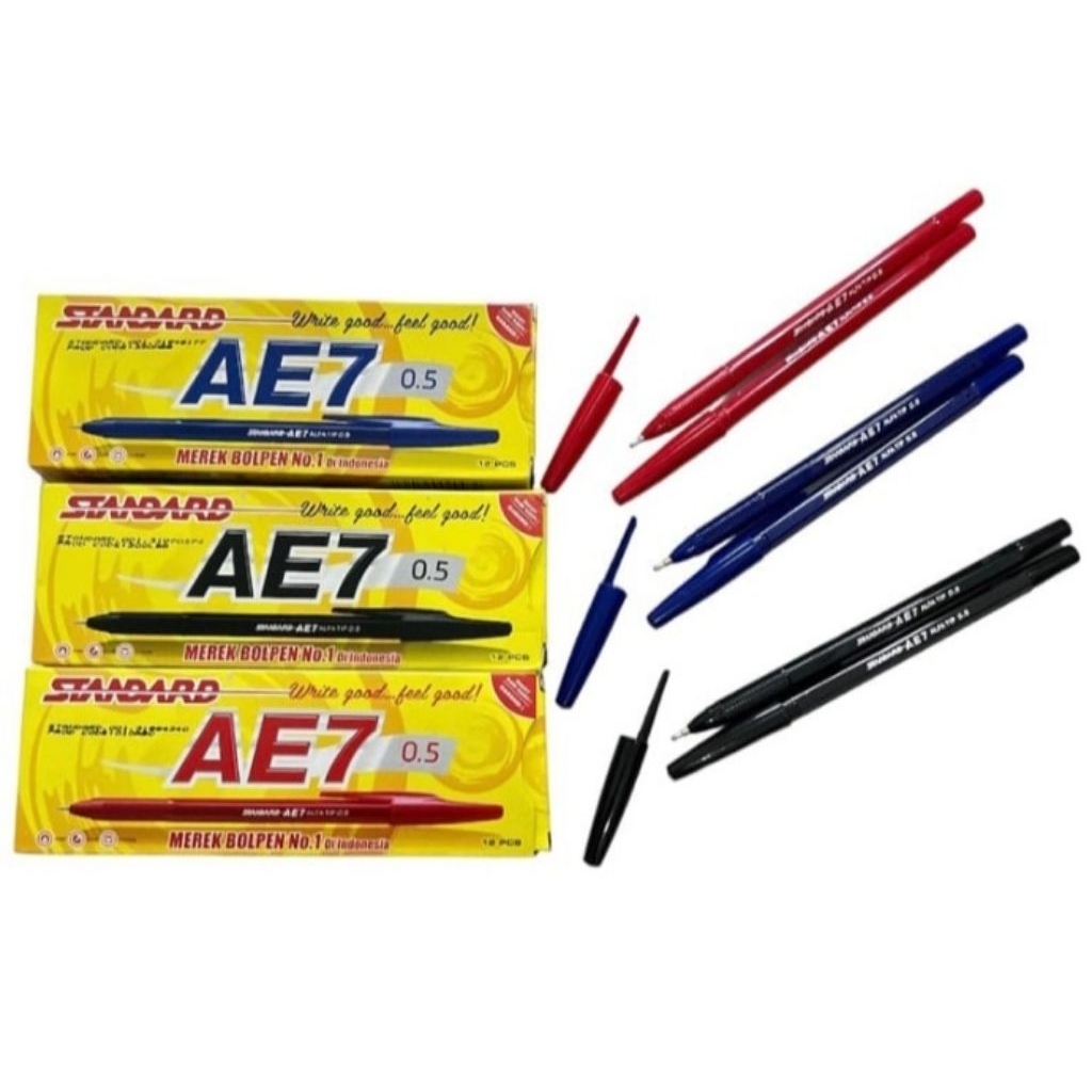 

Bolpoin / Pulpen / Ballpoint Standard AE7 0.5 Ecer