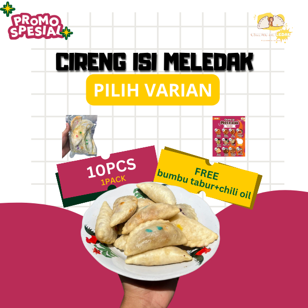 

cireng isi banyak ukuran sedang isi 10pcs satu pack cemilan instan murah enak cireng meledak