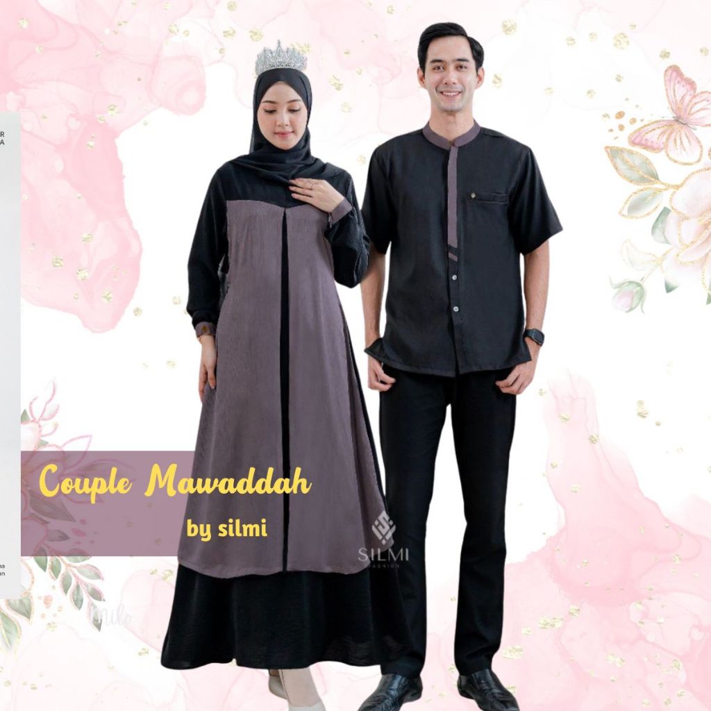 Gamis 2025 Model Gamis Terbaru Baju Couple Pasangan Kondangan Silmi Mawaddah Family