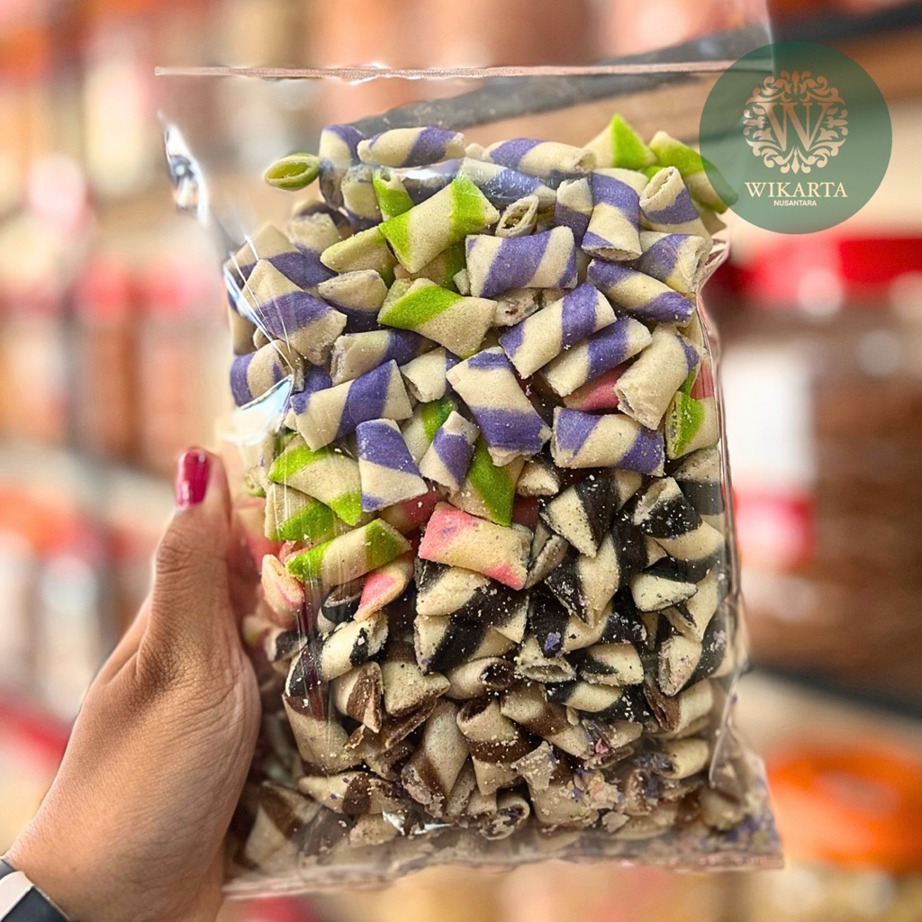 

ASTOR BANTAL MIX pandan vanilla coklat blueberry strawberry gurih renyah manis snack camilan kiloan 250gram