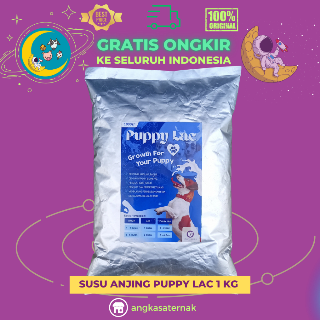 SUSU ANJING PUPPY LAC 1 KG - Puppylac Susu Anjing Berkualitas