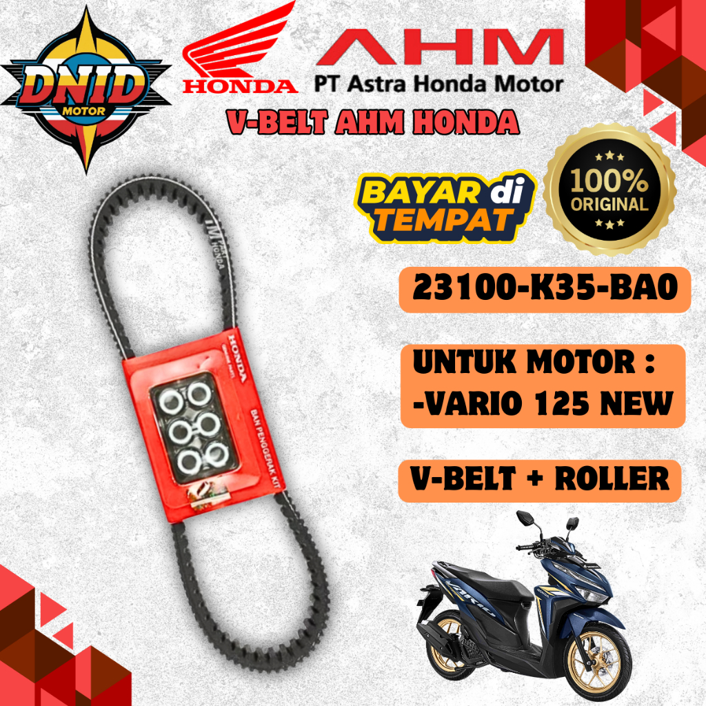 V-BELT ROLLER MOTOR VARIO 125 / VARIO 125 NEW K35 AHM HONDA ORIGINAL