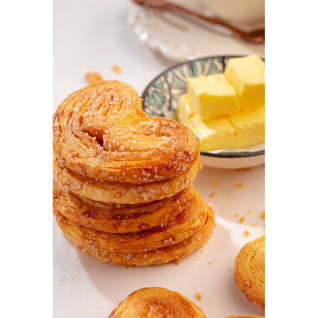 

Palmiers Premium Full Butter – Pastry Prancis Renyah & Tidak Terlalu Manis.