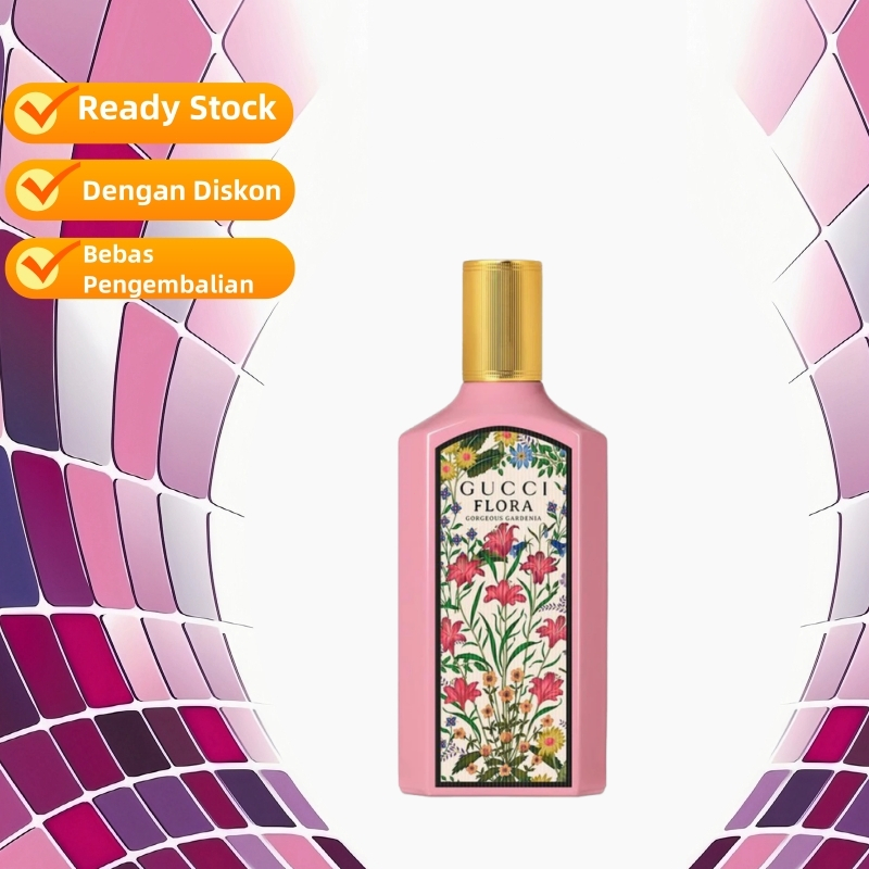 Parfum Wanita Gucci Flora Gorgeous Cardenia Pink FLOWER NEW Eau De Parfum EDP 100ML