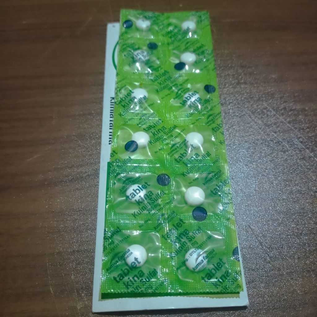Pil Kina - tablet kina kimia farma 1 strip 12 tablet | obat malaria berkualitas
