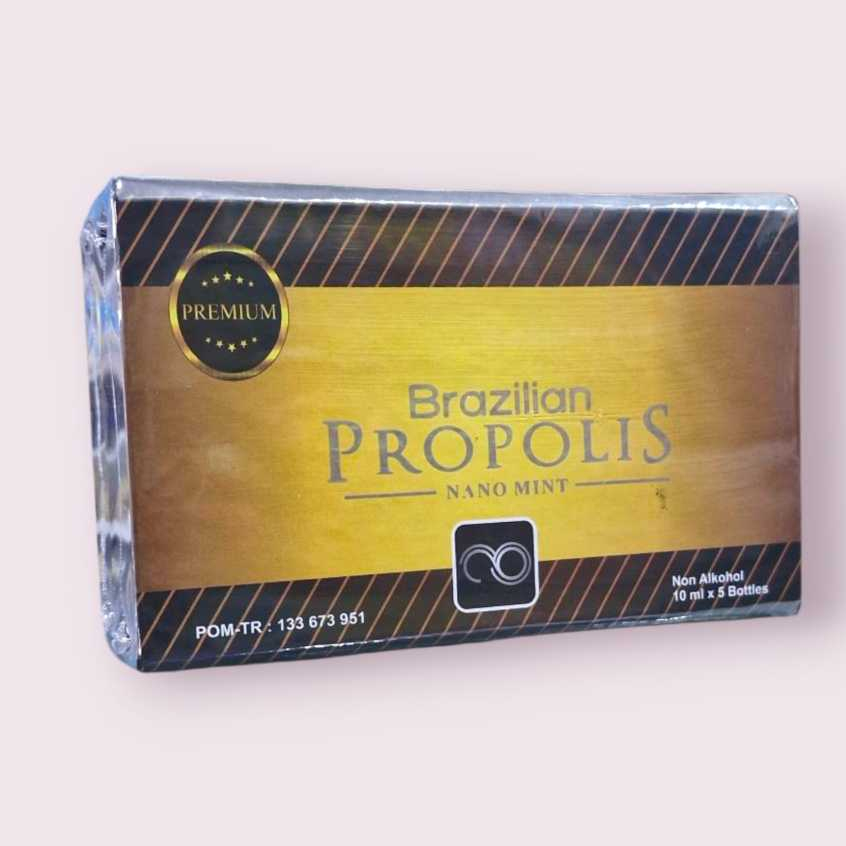 PROPOLIS BRAZILIAN Isi 5 Botol Propolis Brazilian Nano Mint Original