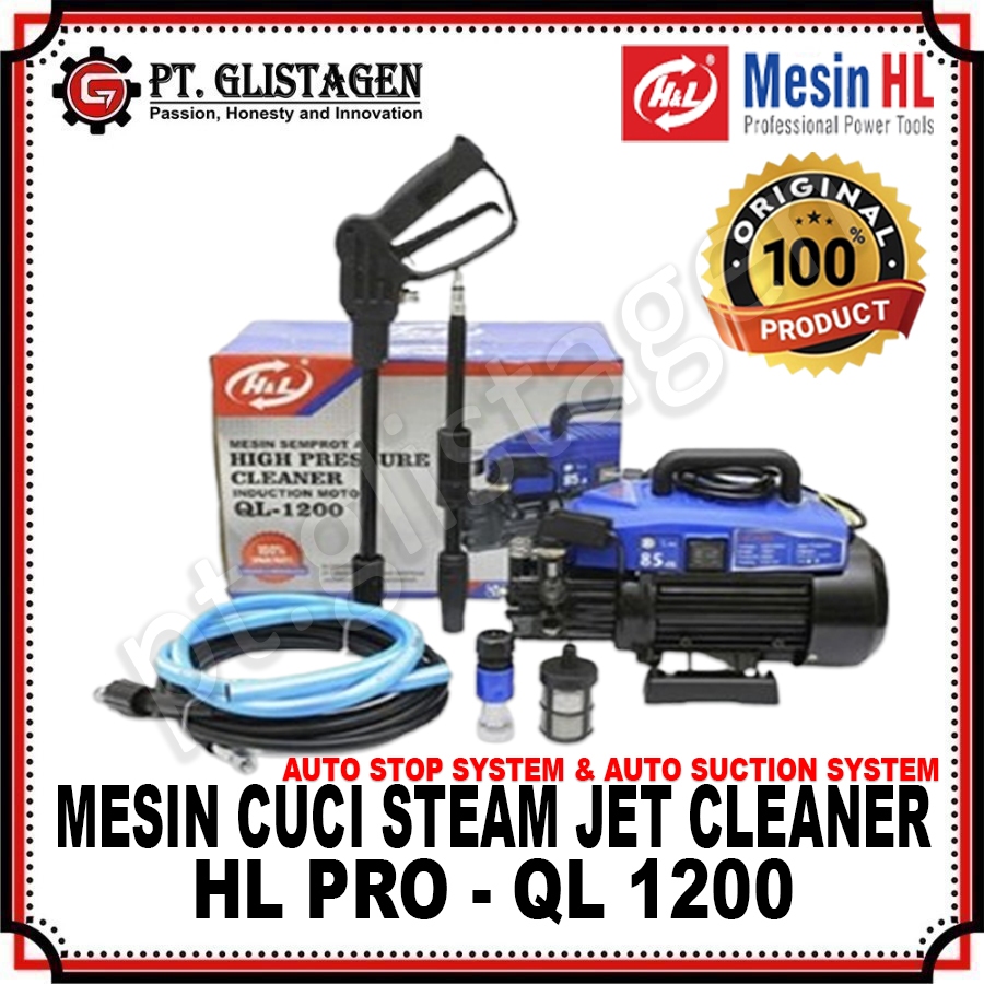 HL QL 1200 Mesin Steam Jet Cleaner High Pressure Mesin Cuci Steam Mobil Motor AC QL-1200 QL 1200 QL1