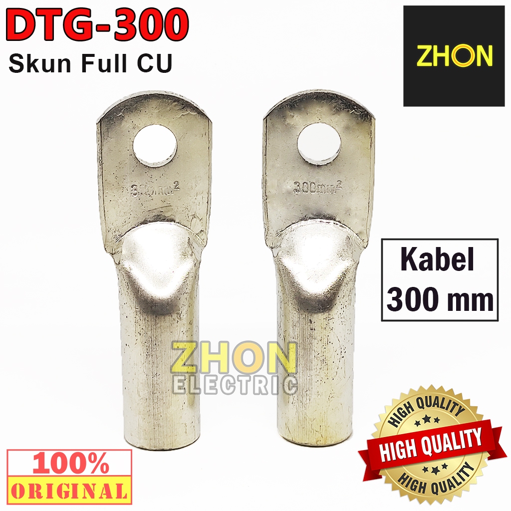 DTG-300mm SKUN CU FULL TEMBAGA CROME PUTIH
