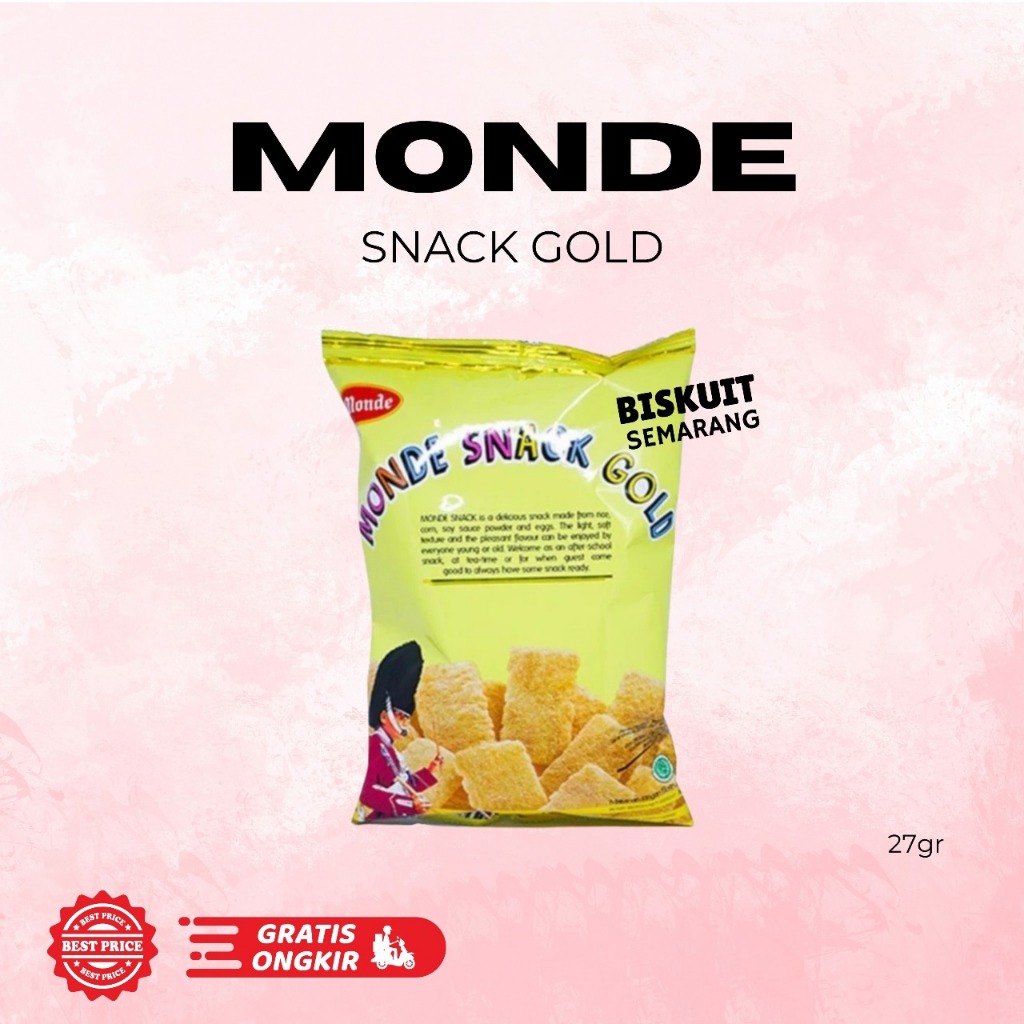 

Monde Snack Gold 27gr/60gr BISKUIT SEMARANG