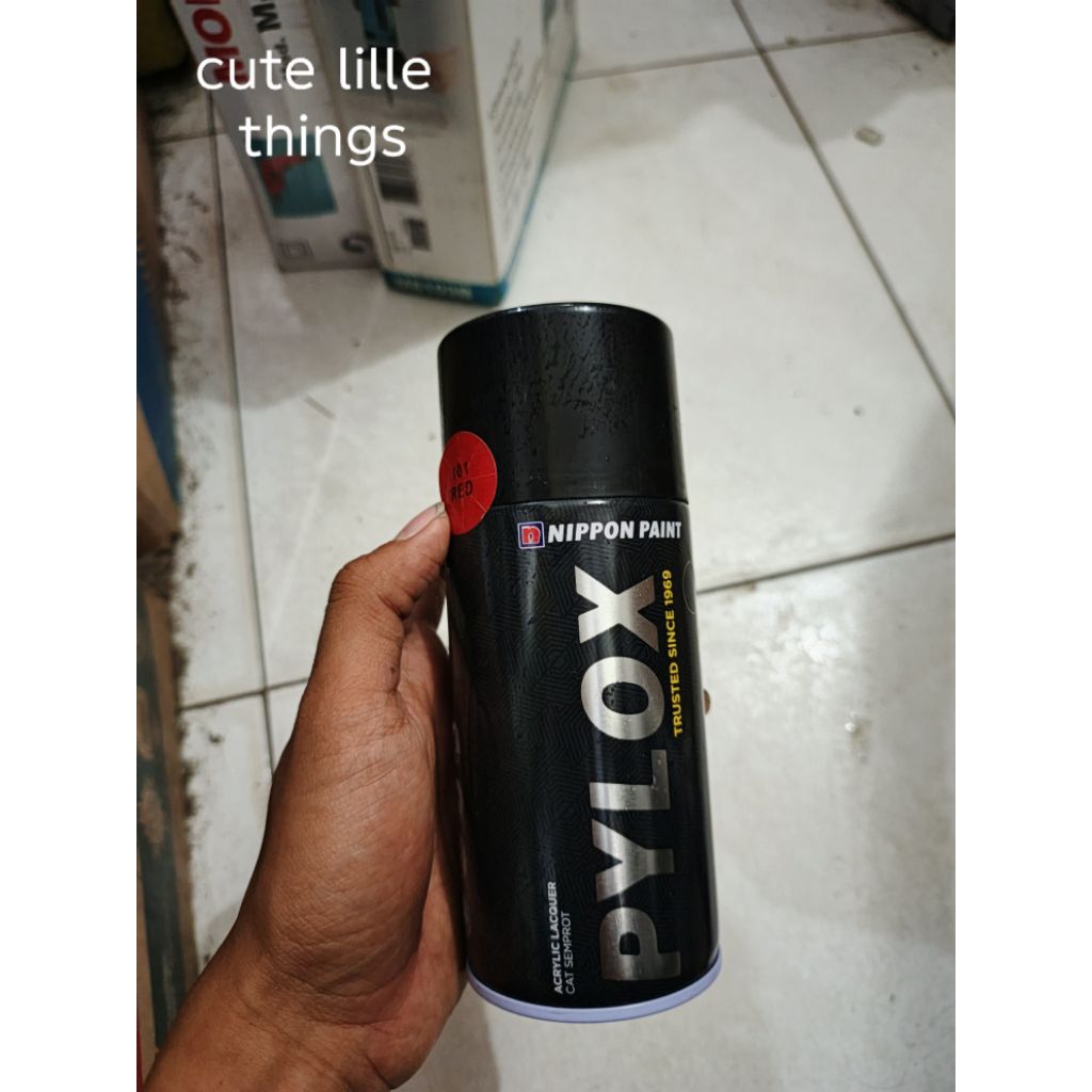 pylox pilox cat semprot nippon paint type 101 red merah