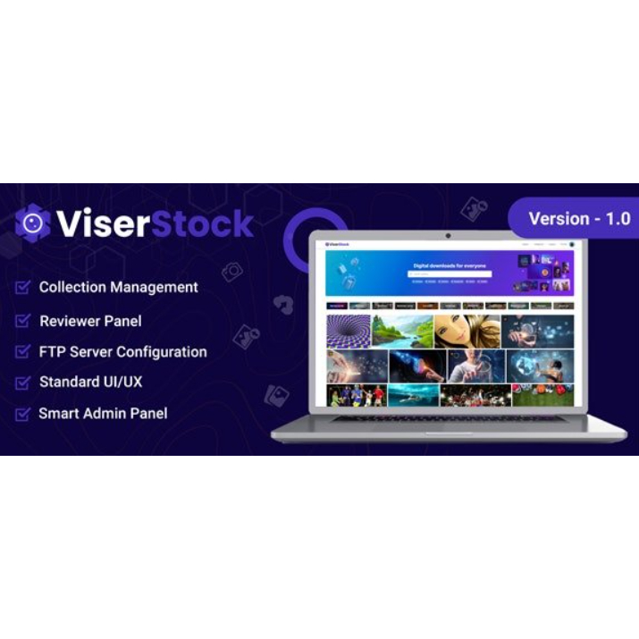 Source Code Aplikasi ViserStock v2.2 - Marketplace Mikrostock