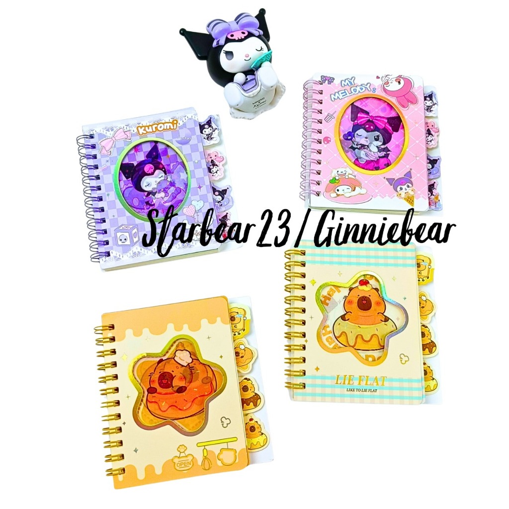 

NOTES HOLOGRAM/BUKU CATATAN/MEMO MINI/NOTEBOOK HOLOGRAM SANRIO CAPYBARA BAKERY