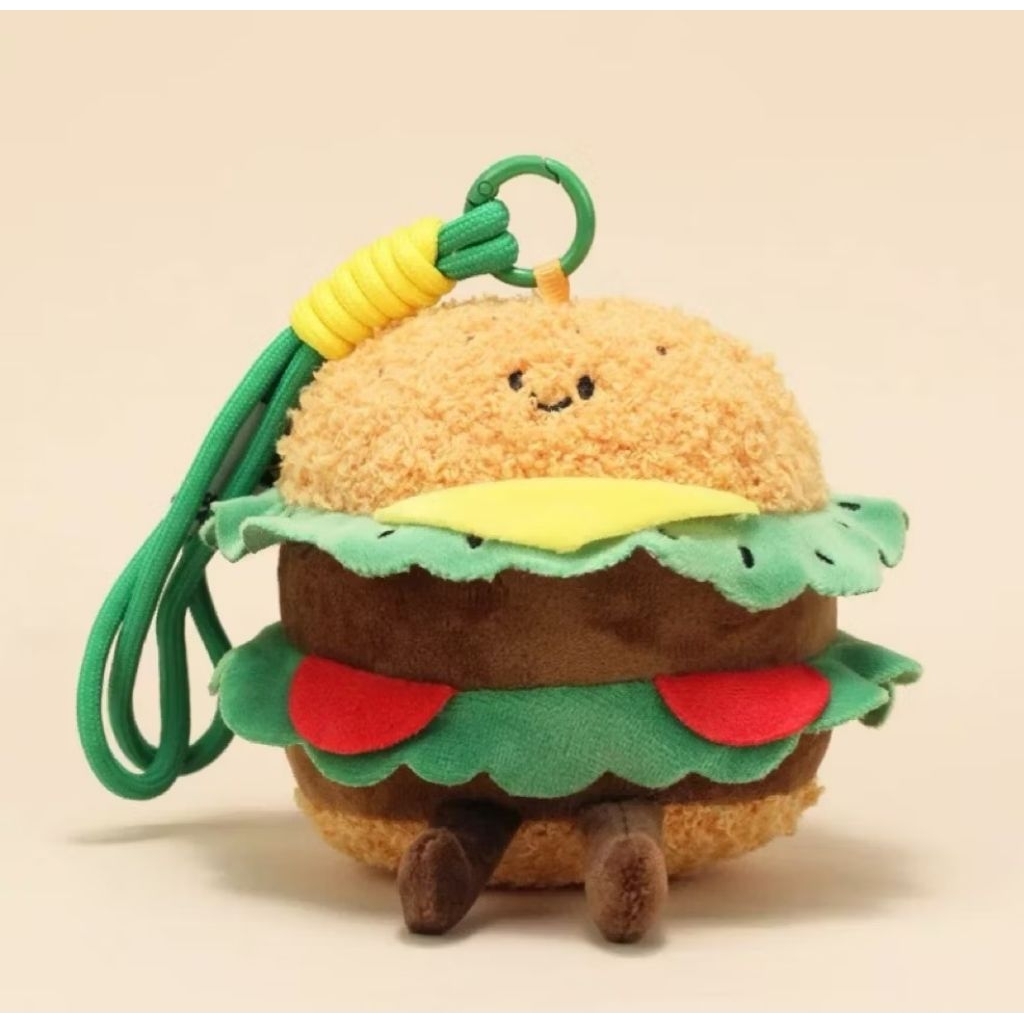 PRE ORDER NEW Collection BagCharm Alfabet Plush Hamburger GANCI Q UNCLE Bakery GANTUNGAN KUNCI POUCH