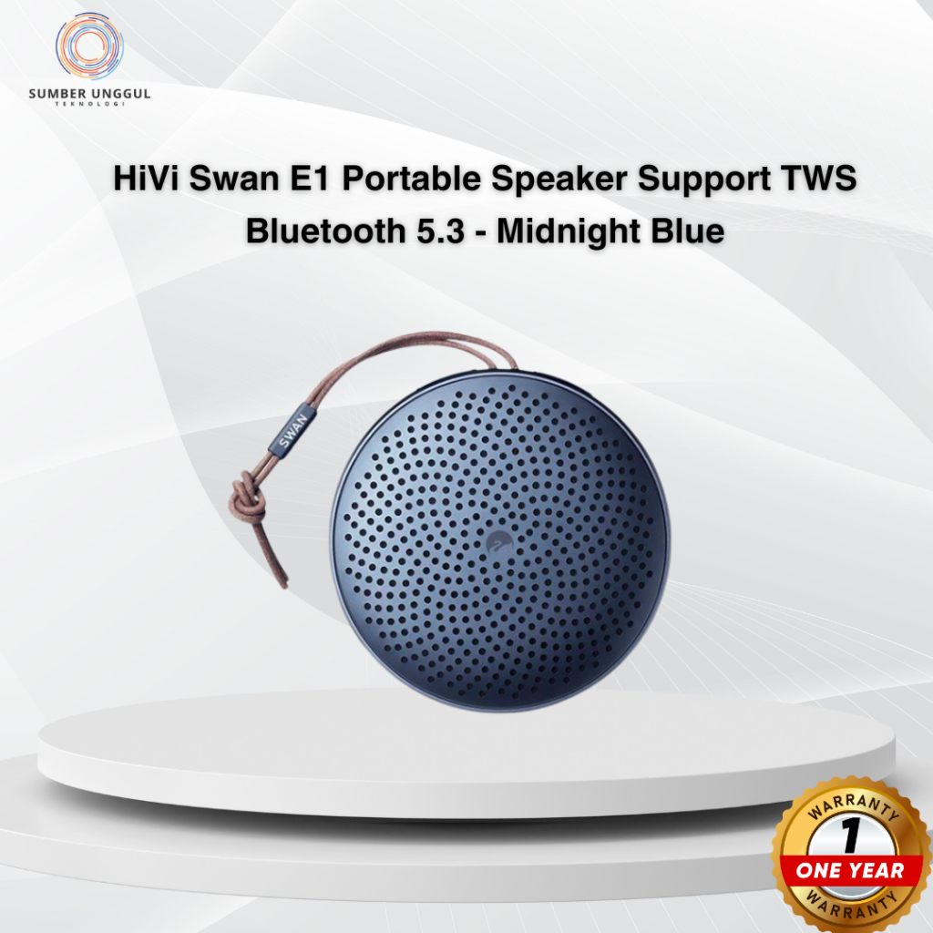 HiVi Swan E1 Portable Speaker Support TWS Bluetooth 5.3 - Midnight Blue
