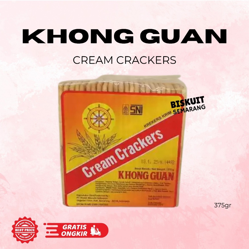 

Khong Guan Cream Crackers 375gr BISKUIT SEMARANG