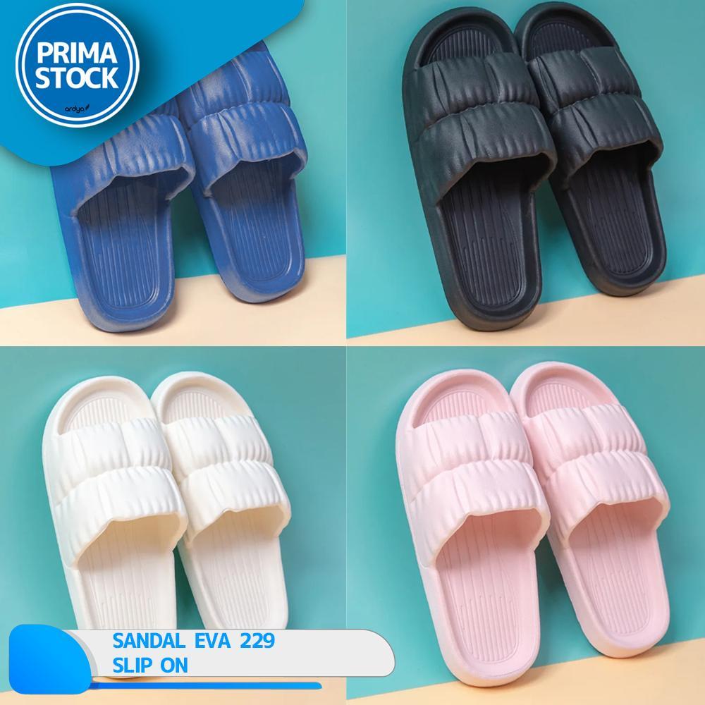 Sandal Rumah EVA Slip On Anti Slip Korea Jelly Karet Slop Kerut