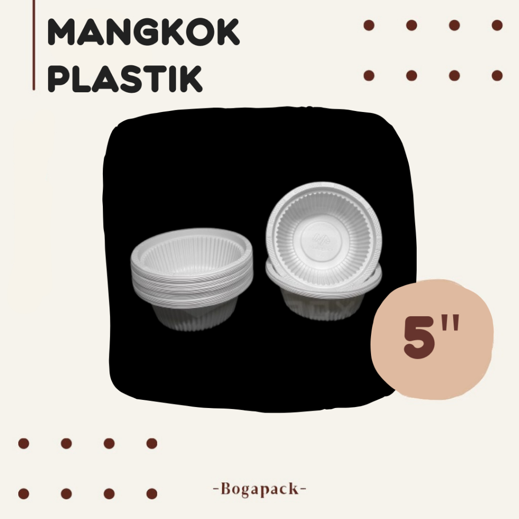 Mangkok Makan Plastik TPP 5inchi / Mangkok Makan / Mangkok Mika / Mangkok Plastik