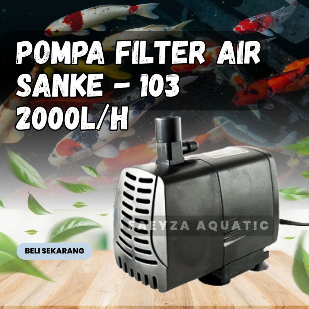 POWER HEAD POMPA CELUP AQUARIUM HIDROPONIK Low Watt - Mesin Air Terjun Kolam Ikan SANKE 103 2000L/H