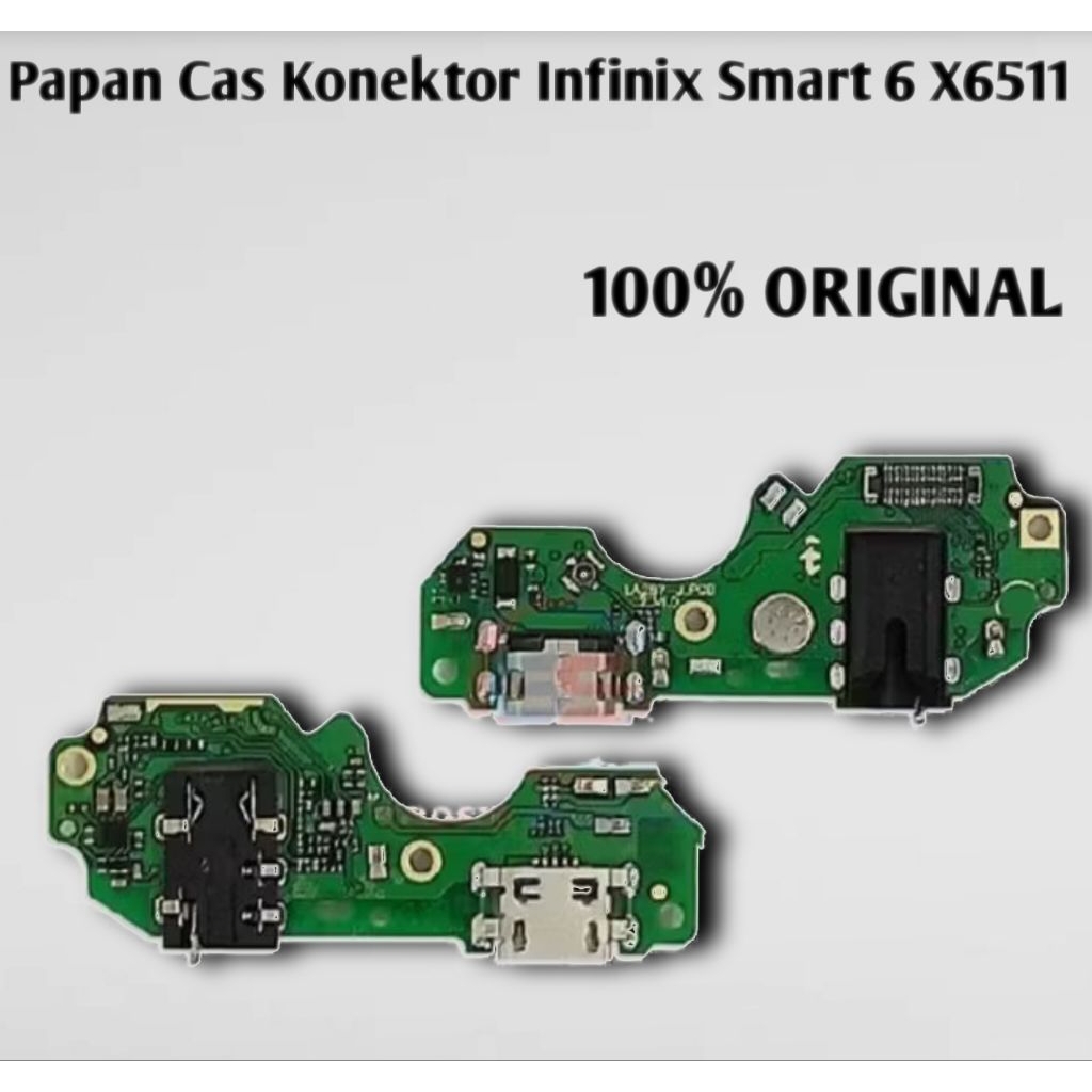 Papan Cas Conektor cas Infinix Smart 6 X6511 X6511B Original Cas pengganti