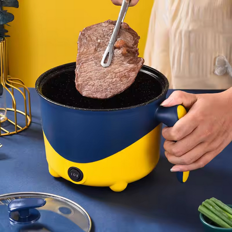 Panci Listrik Kecil Kukusan Multifungsi Low Watt/ Panci Kukus Stainless Dan Steamer Serbaguna