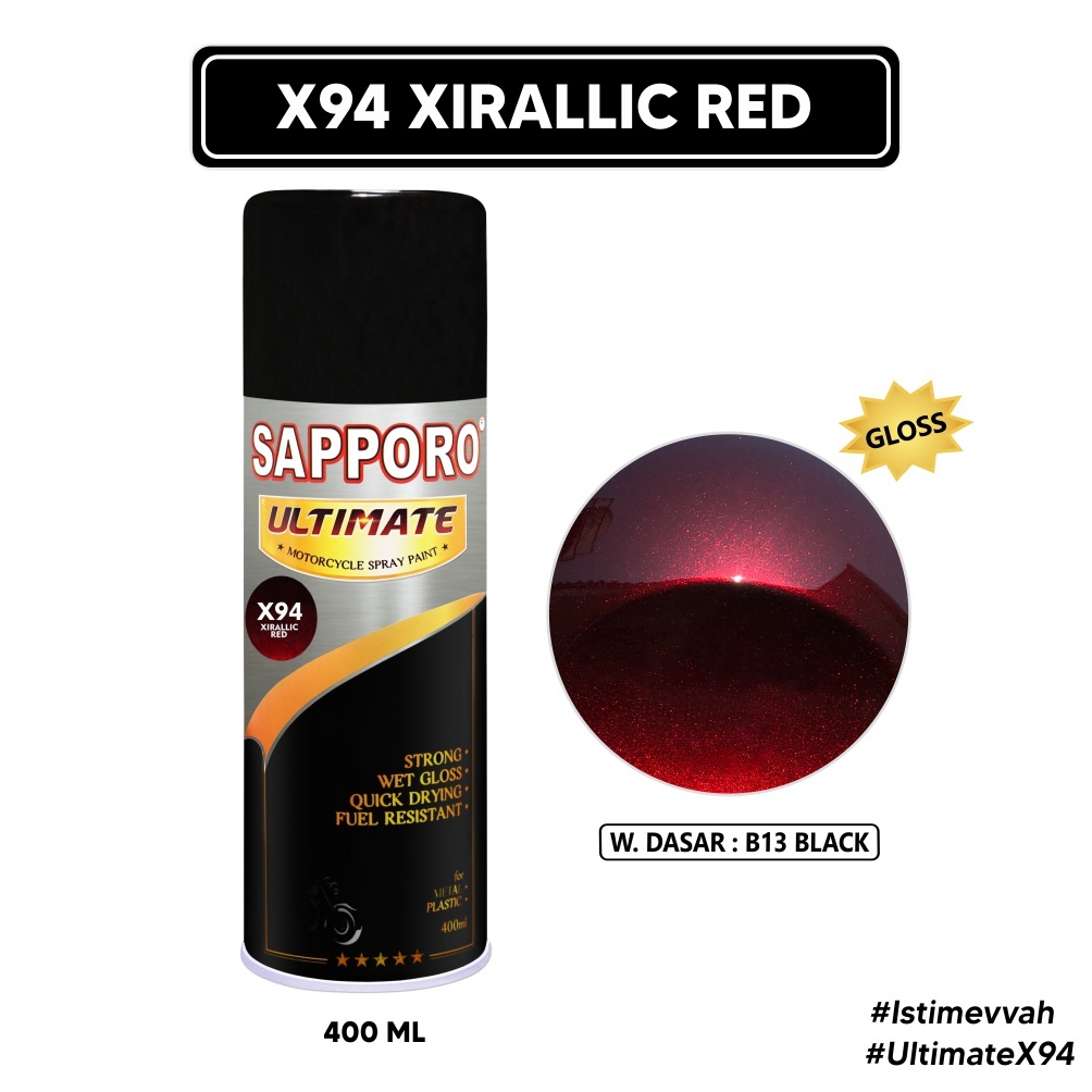 SAPPORO ULTIMATE X94 XIRALLIC RED / SAPPORO SPRAY