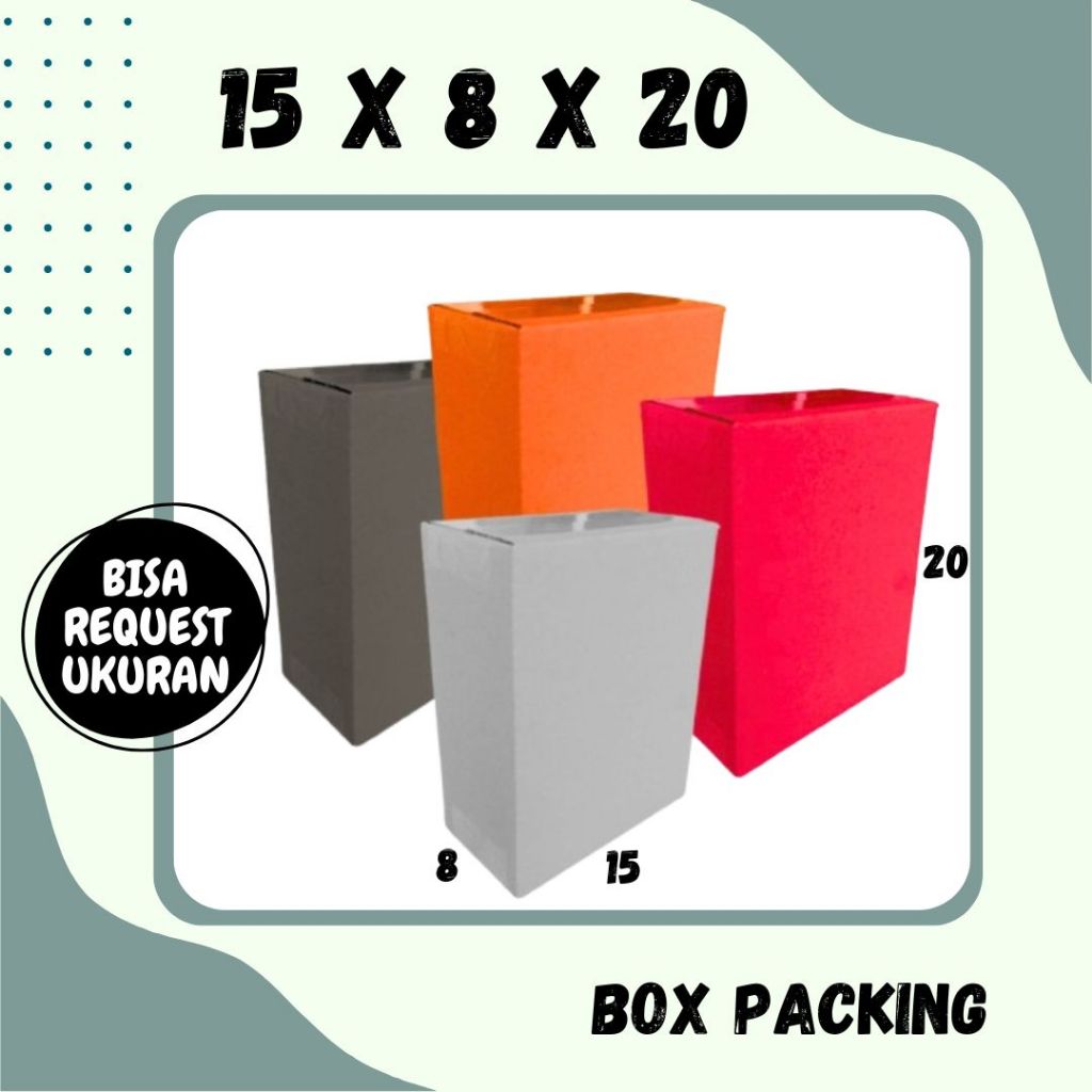

Kardus 15x8x20 Box Packing A1 Karton Dus Jamu Kotak Olshop Kemasan Souvenir Botol Obat Madu Mainan