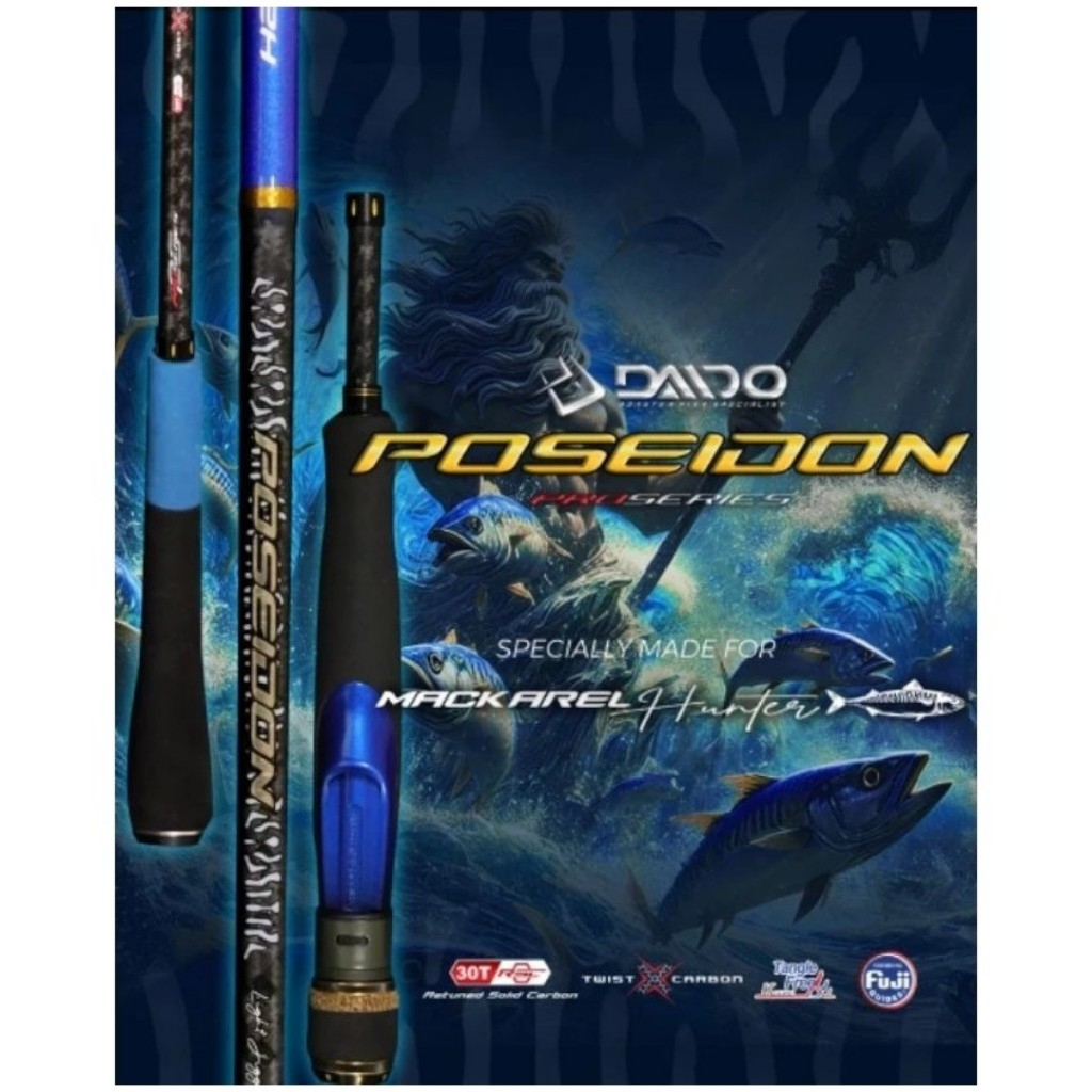 Joran Jigging Daido Poseidon Mackarel 612 full fuji