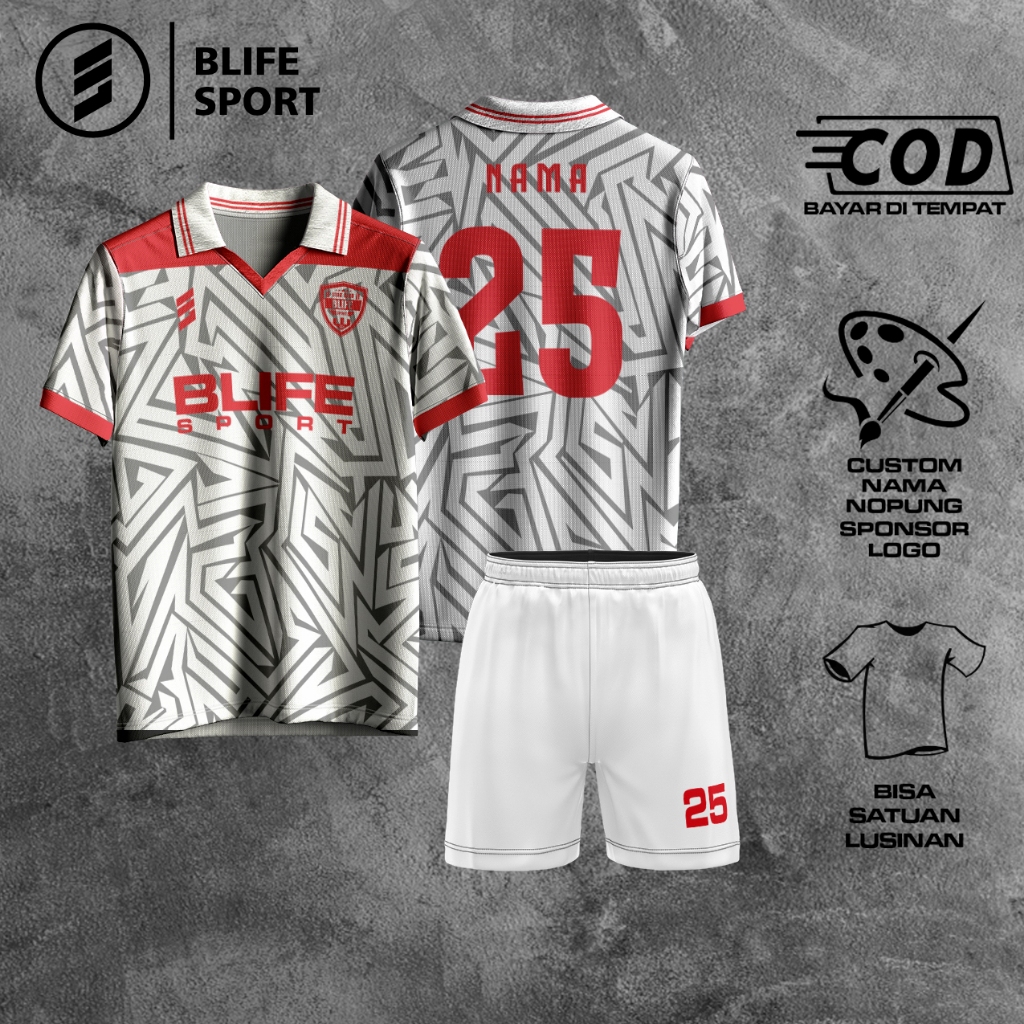 [ COD BISA SATUAN ] JERSEY FUTSAL/BOLA CUSTOM FULL PRINTING
