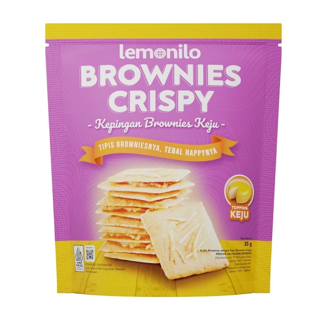 

LEMONILO BROWNIES CRISPY KUKIS BROWNIES DENGAN TOPPING KEJU