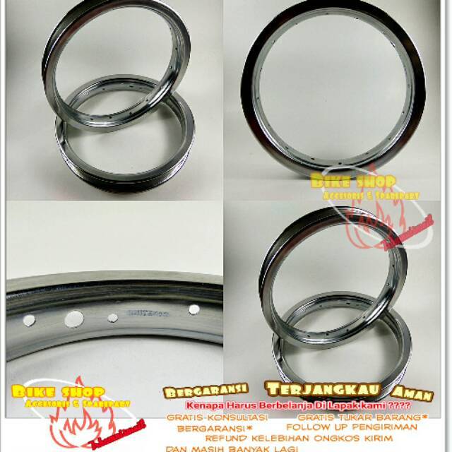Velg sepeda anak 12 Besi Rims Sepeda 16 Hole Sparepart Sepeda Termurah