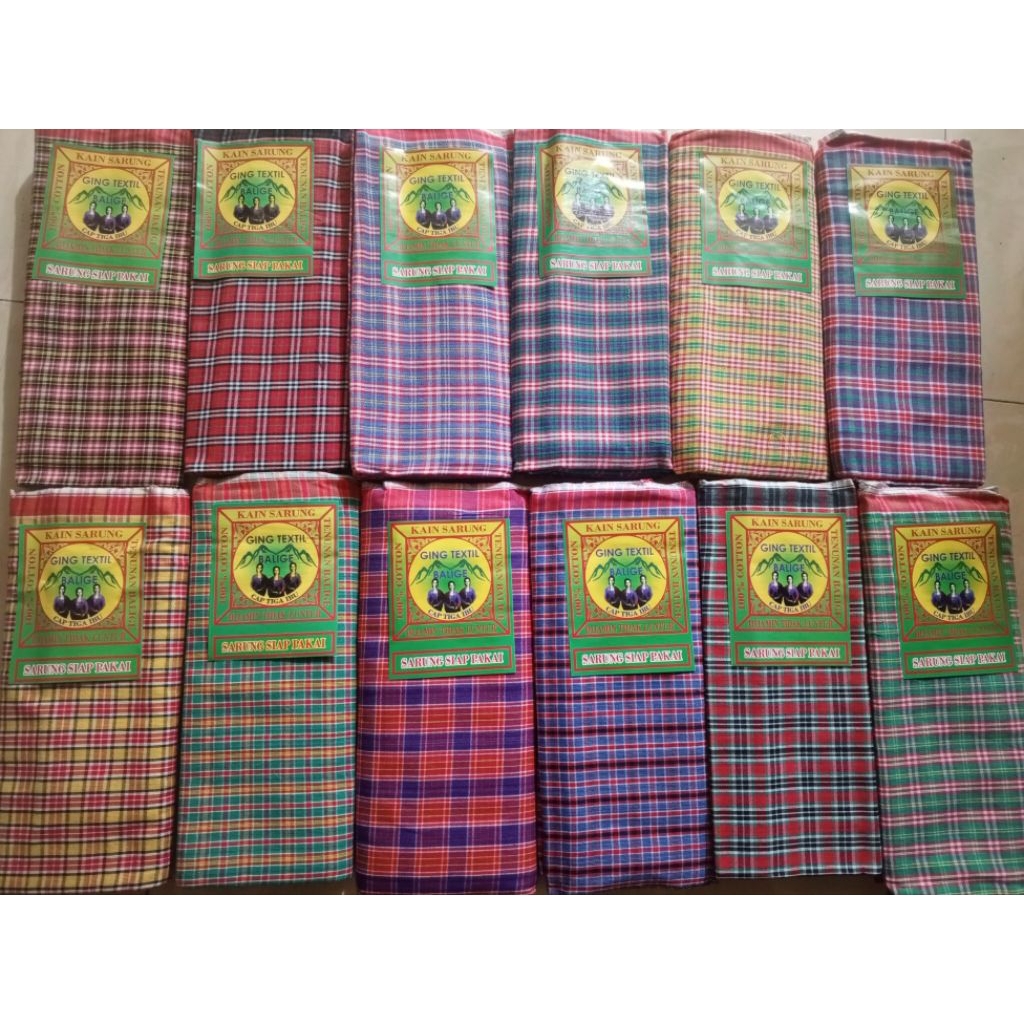 3 Pcs Sarung Balige / Mandar Balige Cap Banteng dan Cap  tiga ibu