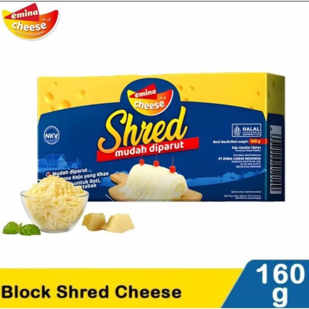 

Keju parut / Emina cheese shread 160 gr
