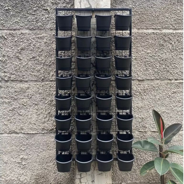 Rak Besi Tanaman Dinding Vertikal Vertical Garden 120cm x 60cm Hitam