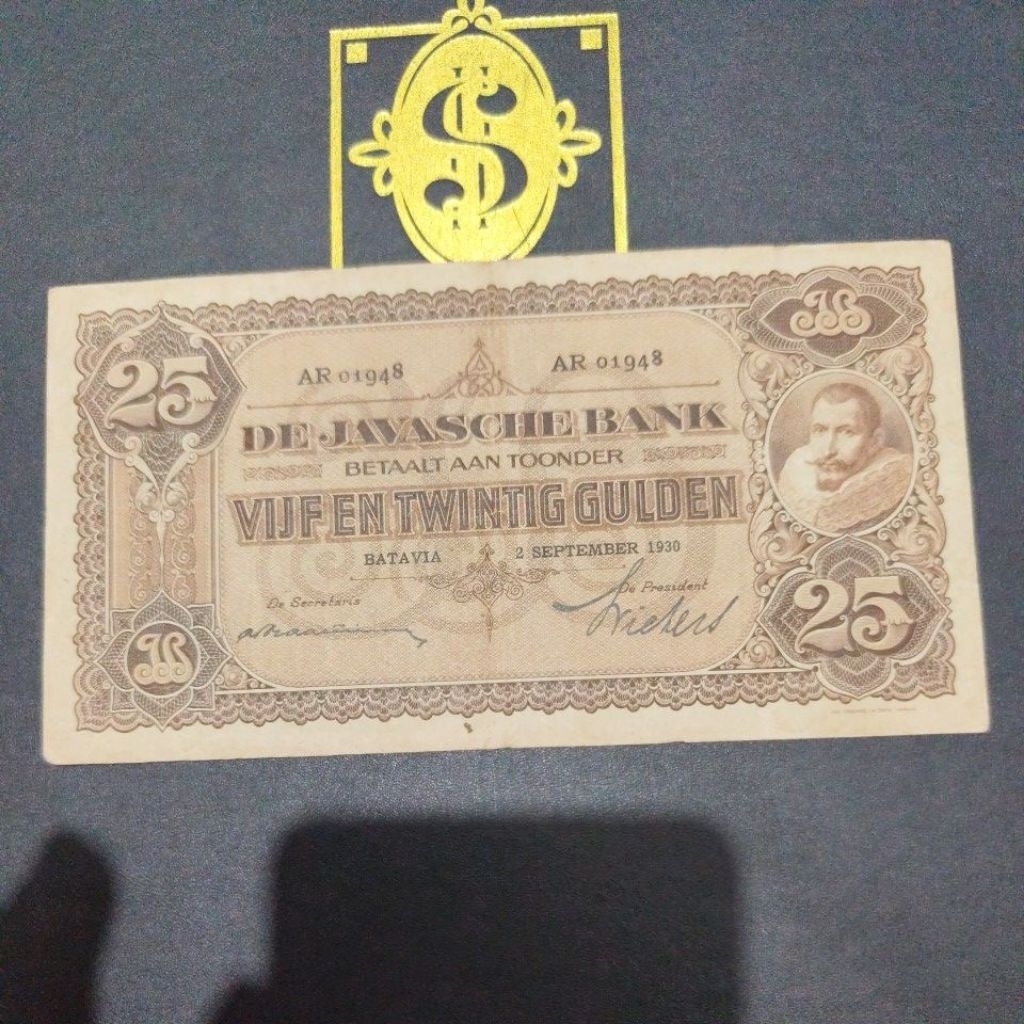 uang kuno Coen 25 Gulden