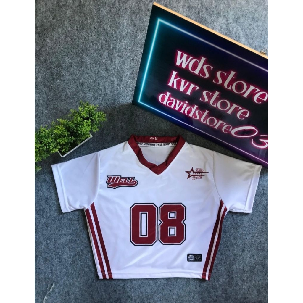 Crop Top Atasan Olahraga slimpit,pres body Wanita Baju Olahraga Tennis Zumba Fitnes Jersey Premium