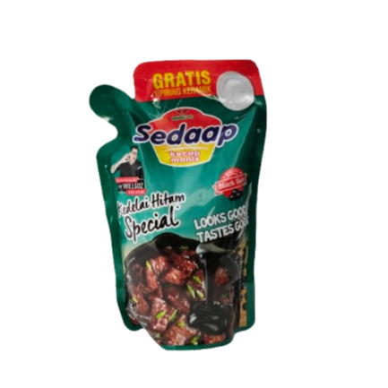 

SEDAAP KECAP MANIS KEDELAI HITAM SPECIAL + free piring/centraltrenggalek